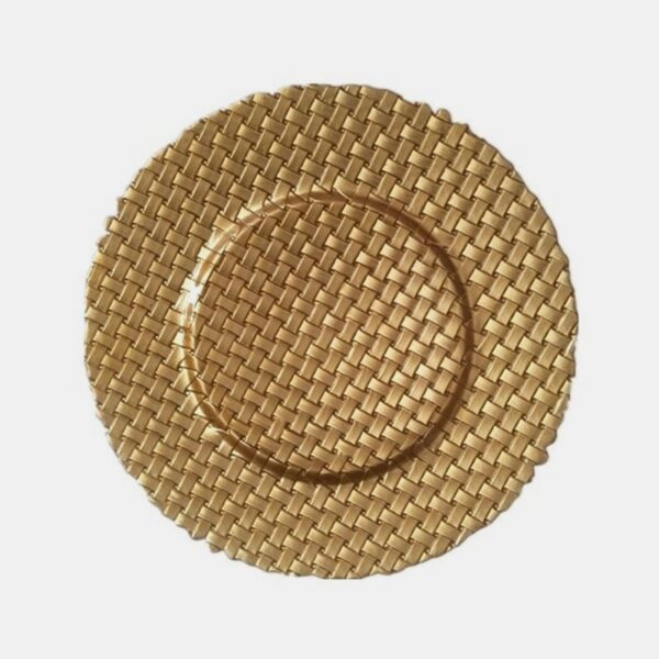 Wholesale glass charger plate PZ-074 product photo